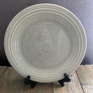 1950 gray Fiestaware dinner plate